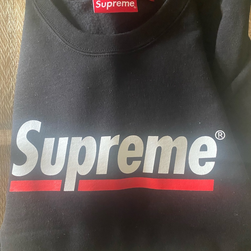 Supreme Underline Crewneck S/S20 Week 2 Large